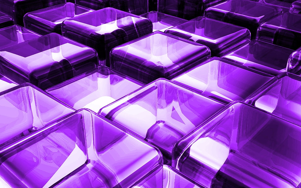 purple cube wallpaper HD wallpaper
