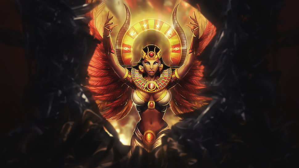 Goddess Isis wallpaper, isis, Smite HD wallpaper