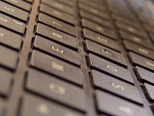 black keyboard, keyboards, keys, buttons, computer HD wallpaper