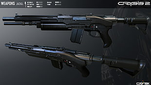Crysis 2 Jackal weapon game application screenshot, video games, gun, Crysis, Crysis 2