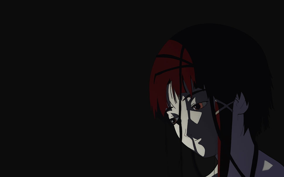 brown haired female character digital art, Serial Experiments Lain, Lain Iwakura HD wallpaper
