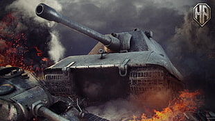 black tank digital wallpaper, World of Tanks, tank, wargaming, video games