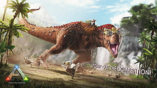 Arc Survival Evolved promo art with red T-rex