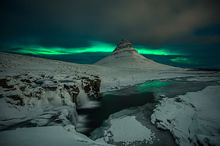 scenery of Aurora, nature, landscape, aurorae, mountains HD wallpaper