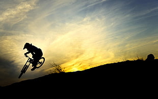 man riding on motocross dirtbike, sport , sports, bicycle