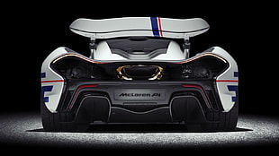 black and white VR goggles, vehicle, McLaren, McLaren P1, car
