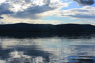 body of water and mountains, landscape, Karelia, water, hills