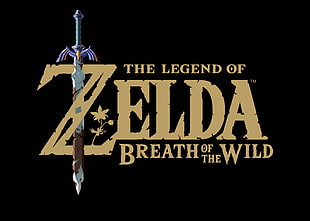 The Legend of Zelda Breath of the Wild logo, The Legend of Zelda: Breath of the Wild, video games, The Legend of Zelda, Master Sword