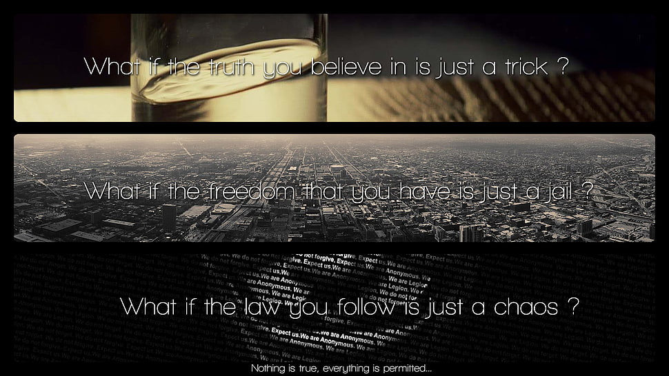 what if the law you follow is just a chaos text screenshot, quote HD wallpaper
