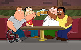 Family Guy movie, Family Guy, beer, Glenn Quagmire, Joe Swanson HD wallpaper