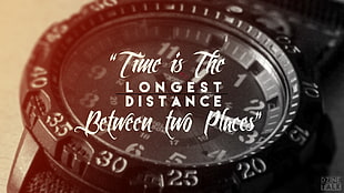 Time is the longest distance between two places HD wallpaper