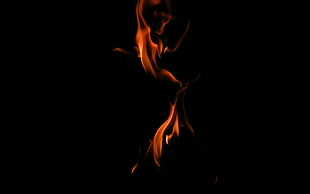 fire wallpaper, fire, simple background HD wallpaper