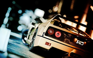 white car, car, Ferrari F40, Gran Turismo 5, video games