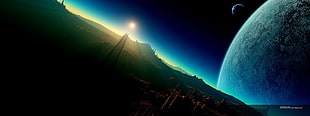 solar system wallpaper, planet, artwork