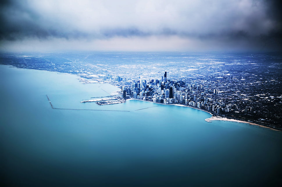 landscape photo, Chicago, city HD wallpaper