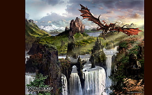 Rhapsody dragon poster, dragon HD wallpaper
