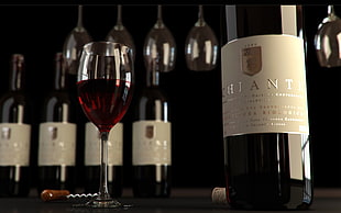 clear wine glass, wine, Italy HD wallpaper