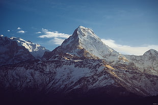 mountain range, nature, landscape, mountains HD wallpaper