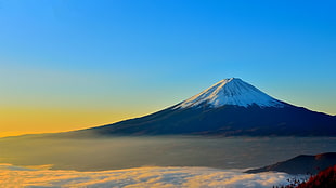 Mount Fuji, Japan, landscape, Mount Fuji, Japan, mist HD wallpaper