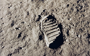moon landing foot print, science, NASA, Moon