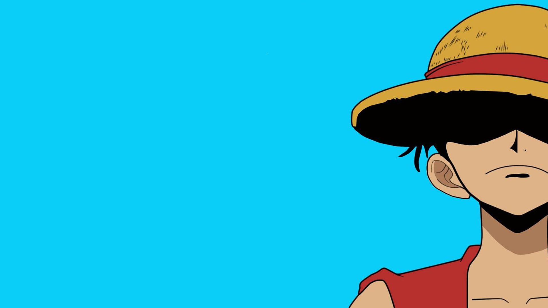 One Piece Monkey D. Luffy illustration, One Piece, simple background, Monkey D. Luffy