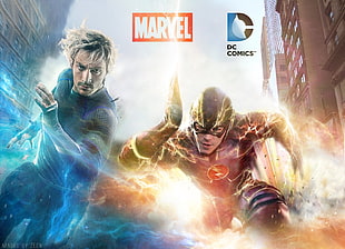 DC Comics The Flash poster, The Flash, Quicksilver, Marvel Comics, DC Comics