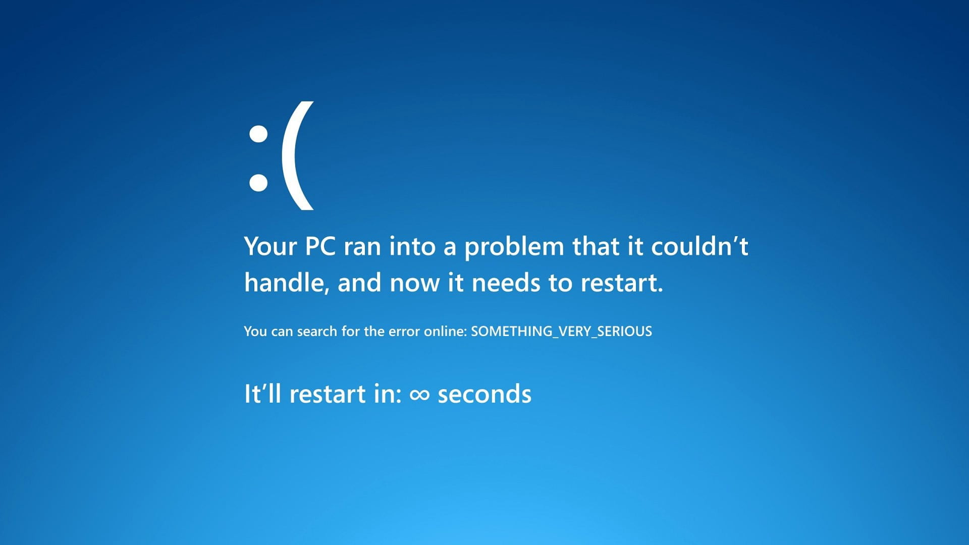your pc ran into a problem that it coudn't handle and now it need to restart