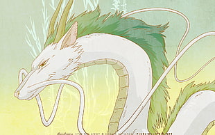 white dragon anime wallpaper, Studio Ghibli, Spirited Away, anime HD wallpaper