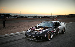 black and gray coupe, Nissan, Nissan 300ZX, Speedhunters, The Z32 Fighter Plane
