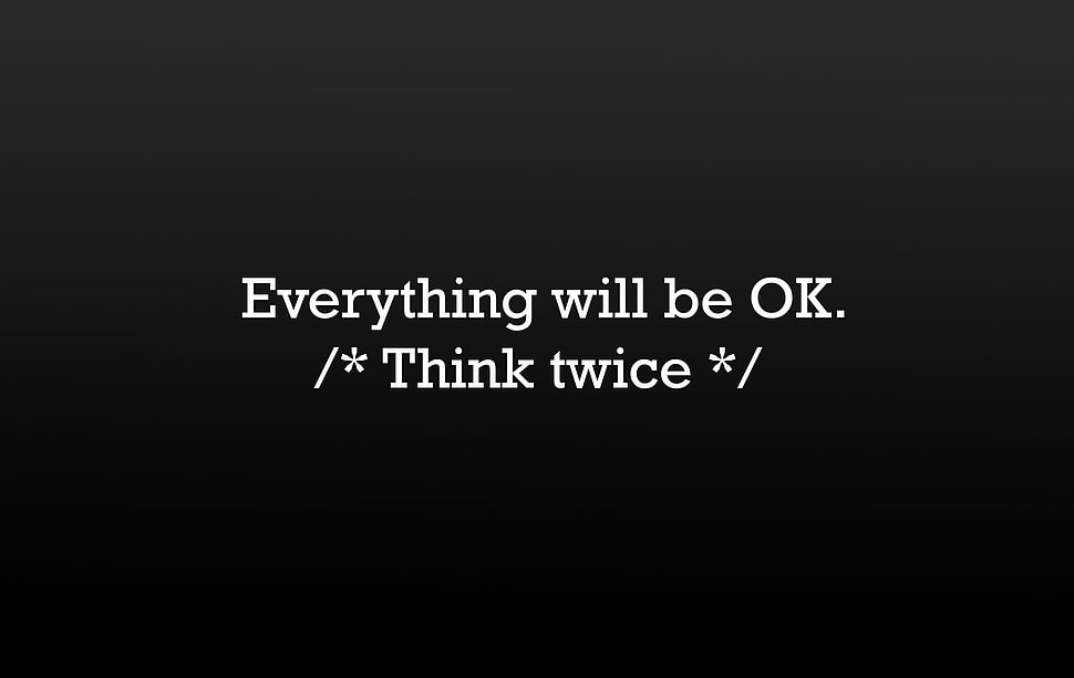 everything will be ok text post HD wallpaper