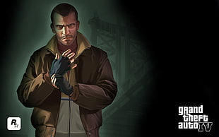 Grand Theft Auto IV poster, Grand Theft Auto IV, video games, Niko Bellic HD wallpaper