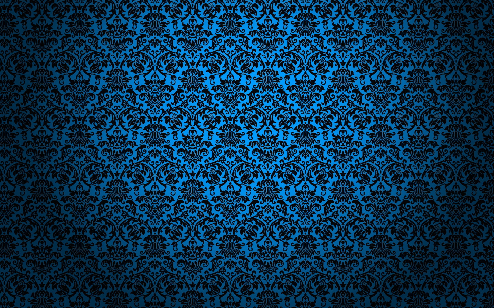 blue and black damask surface