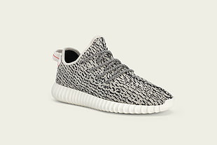 black-and-white Adidas Yeezy boost 350 HD wallpaper