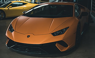 matte orange Lamborghini Huracan SV