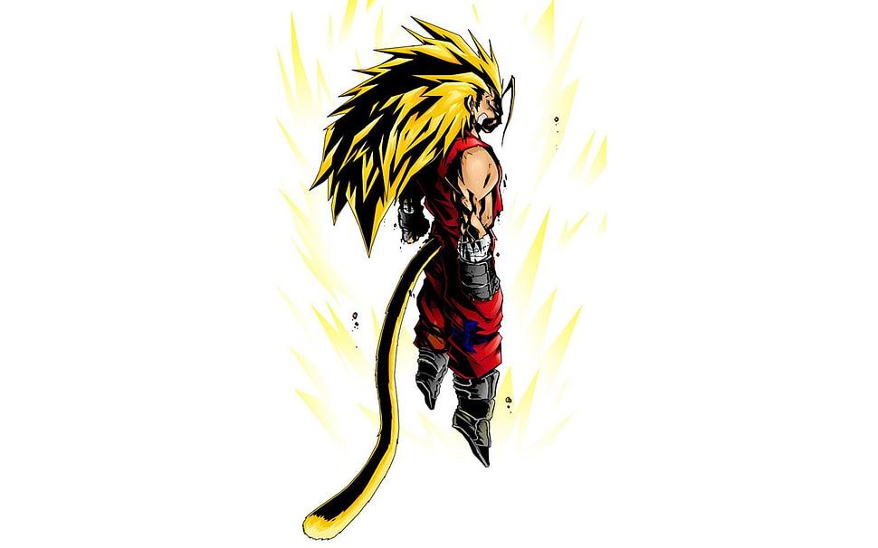 Super Saiyan III Goku illustration HD wallpaper