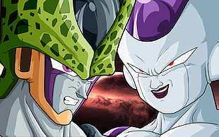 Cell and Frieza from DragonBall Z HD wallpaper