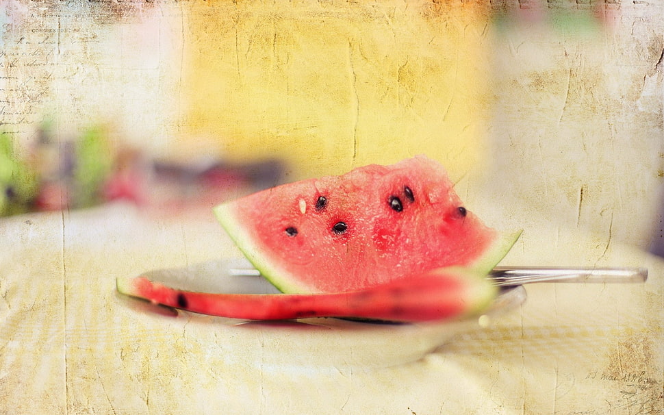 sliced watermelon HD wallpaper