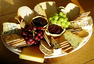 assorted biscuits on ceramic plates