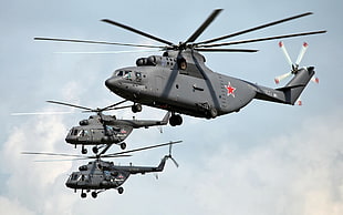 three black helicopters, helicopters, Mil Mi-17, Mil Mi-26, Russian Air Force HD wallpaper