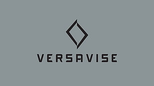 Versavise logo, simple, simple background, gray background, minimalism