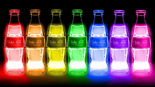 Coca-Cola bottle lamps HD wallpaper