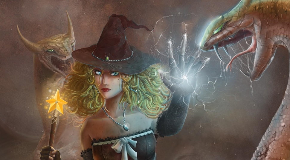 wizard online game illustration HD wallpaper