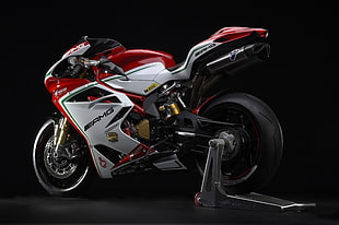 gray and red AMG sports bike, MV Agusta F4 RC, superbike, AMG Line, motorcycle HD wallpaper
