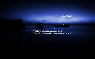 nothing sounds as good as it text HD wallpaper