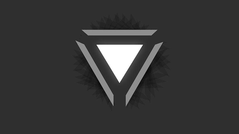 gray pyramid graphic wallpaper HD wallpaper