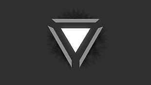 gray pyramid graphic wallpaper