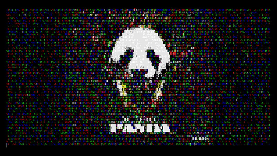 panda illustration, panda, ASCII art HD wallpaper