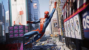 Marvel Spider-Man illustration, Spider-Man, PlayStation 4, 2018
