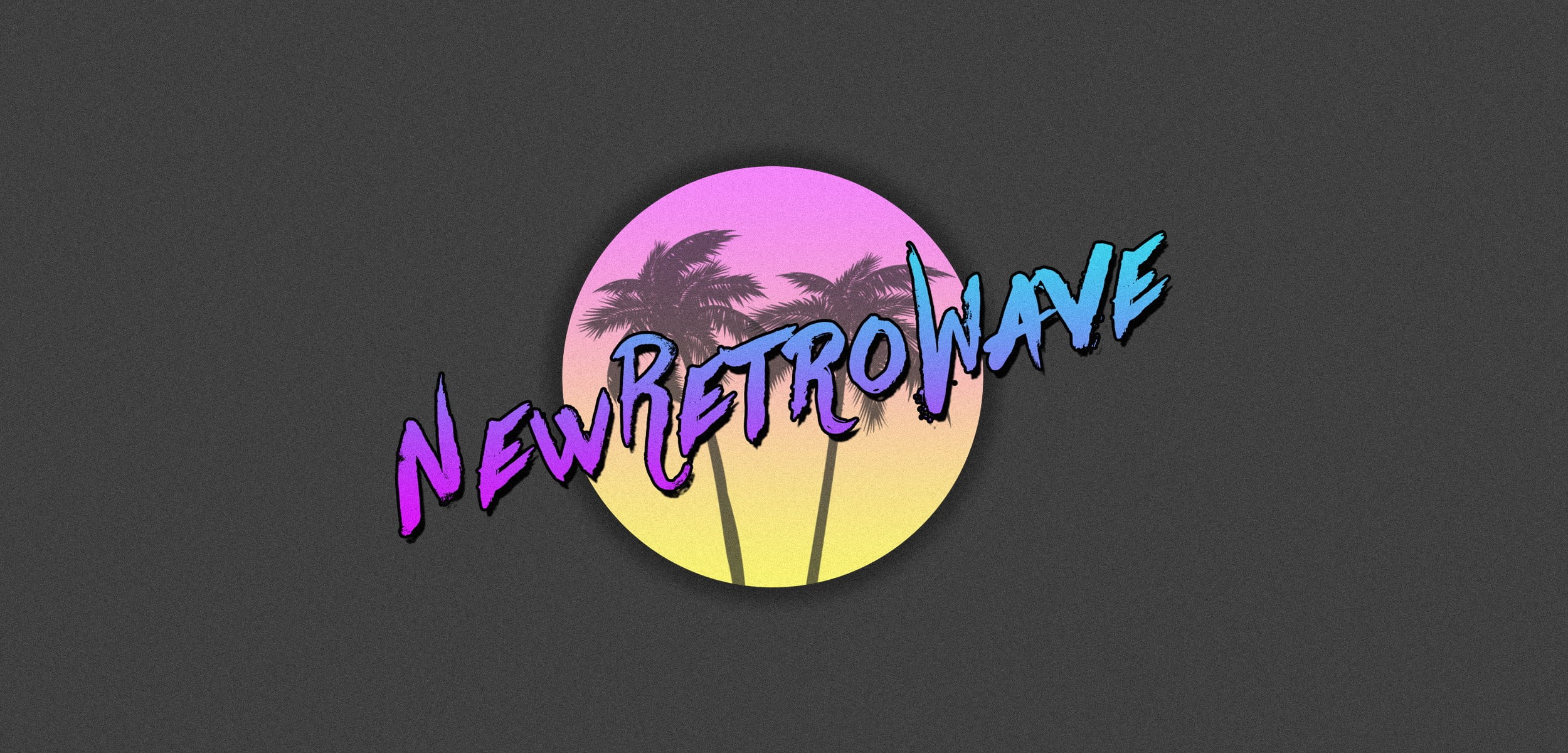 New Retro Wave text, vintage, New Retro Wave, 1980s, synthwave
