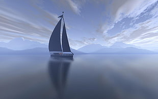 photo of Sailboat sailing through the ocean